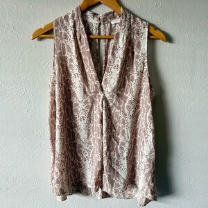 Y2K 2000’s inspired snakeskin pink purple brown mauve sleeveless blouse